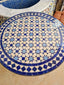Customizable handmade complicated mosaic pattern green table home decor