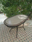 Handmade mid century oval mosaic table moroccan style home decor