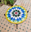 Handmade moorish star mid century mosaic table