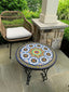 Handmade outdoor indoor mosaic table mid century mosaic table