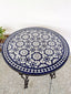 Handmade mid century mosaic table moroccan tiles crafted indoor outdoor coffee table