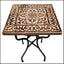 Moroccan outdoor mosaic tile dining table multicolor