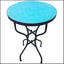 Moroccan outdoor mosaic tile dining table multicolor