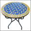 Moroccan outdoor mosaic tile dining table multicolor