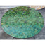Round moroccan mosaic table in tamegroute green