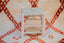 Moroccan wooden and braided stool