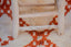 Moroccan wooden and braided stool