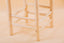Moroccan wooden and braided stool