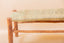 Moroccan bench in solid wood and natural weaving