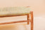 Moroccan bench in solid wood and natural weaving