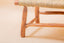 Moroccan bench in solid wood and natural weaving