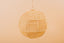 Ball pendant light in lace raffia Lace lampshade