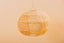 Suspension ball in raffia lace