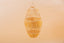 Suspension in raffia Lampshade lace H55cm