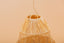 Suspension in raffia Lampshade lace H55cm