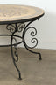 Moroccan outdoor round mosaic tile dining table cream