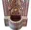 Burgundy And Tan Moroccan Mosaic Fountain