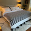 Black white throw blanket