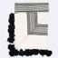 Black white throw blanket