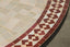 Moroccan outdoor round mosaic tile dining table on iron base