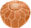 Tan Pouf Leather