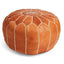 Tan Pouf Leather