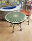 Customizable crafted moroccan pattern outdoor indoor coffee table mosaic table green