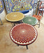 Customizable crafted moroccan pattern outdoor indoor coffee table mosaic table green