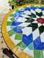 Handmade moorish star mid century mosaic table