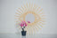 Mirror in rattan eye