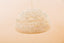 Natural openwork wicker ball pendant light 50 cm