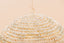 Natural openwork wicker ball pendant light 50 cm