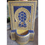 Blue Yellow Moroccan Mosaic Tile Fountain