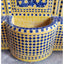 Blue Yellow Moroccan Mosaic Tile Fountain