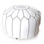 White Pouf Leather