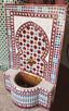 Red Multicolor Moroccan Mosaic Fountain